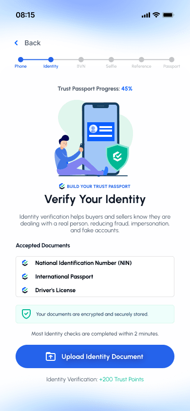 Verify your identity in TrustBridge